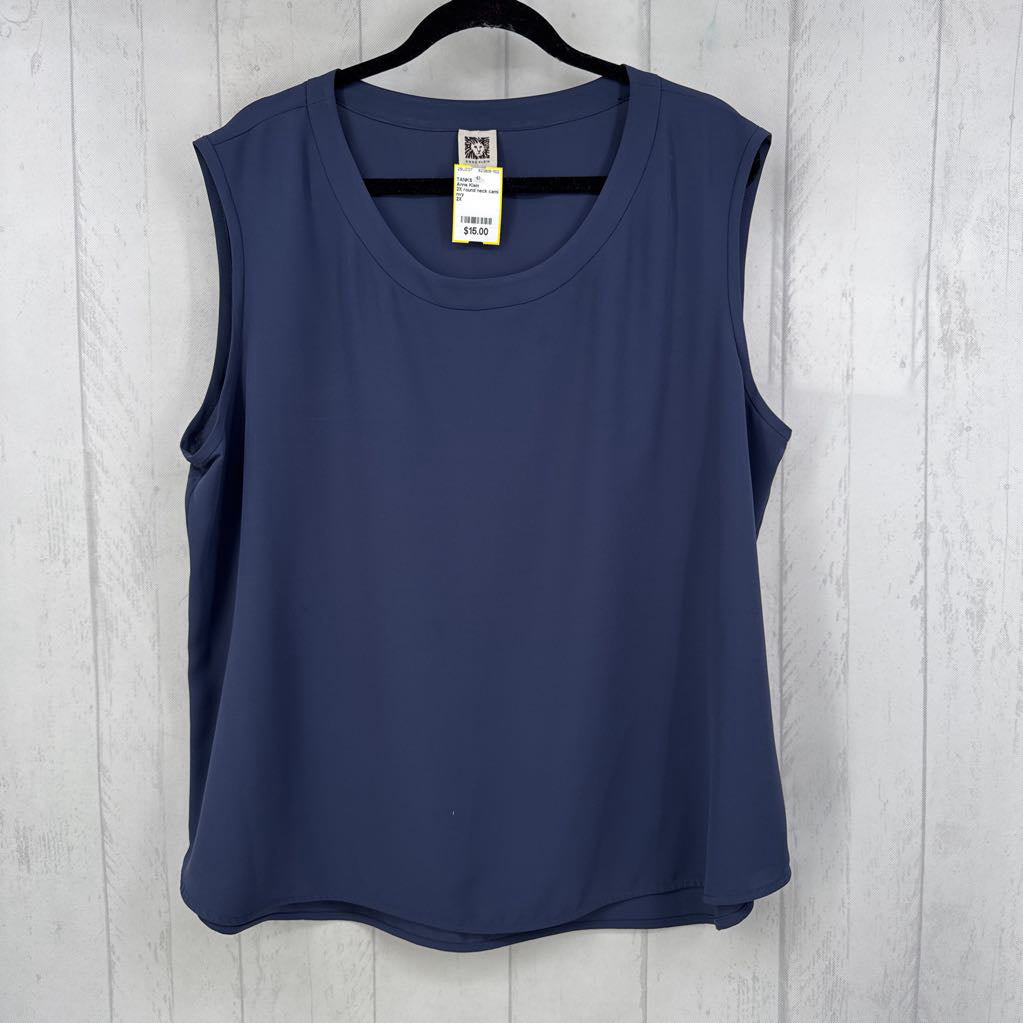 2X round neck cami