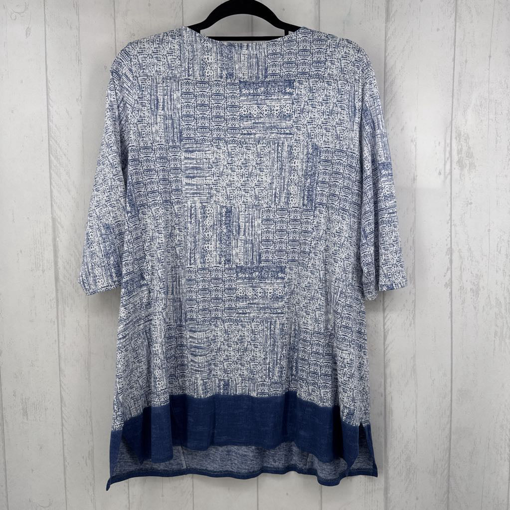 L printed s/s tee