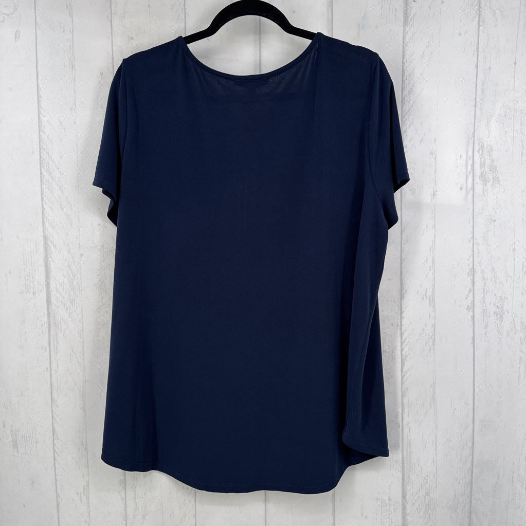 2X quarter zip s/s top