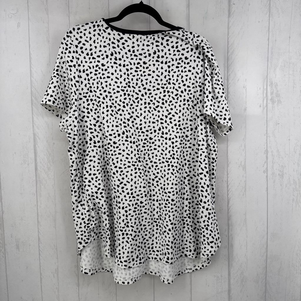 XXL animal print s/s top
