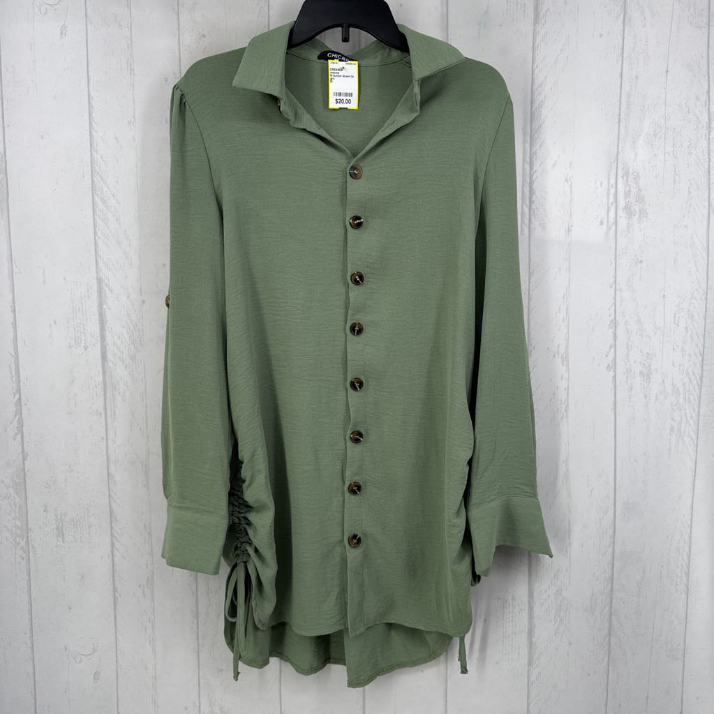 M button down l/s shirt dress