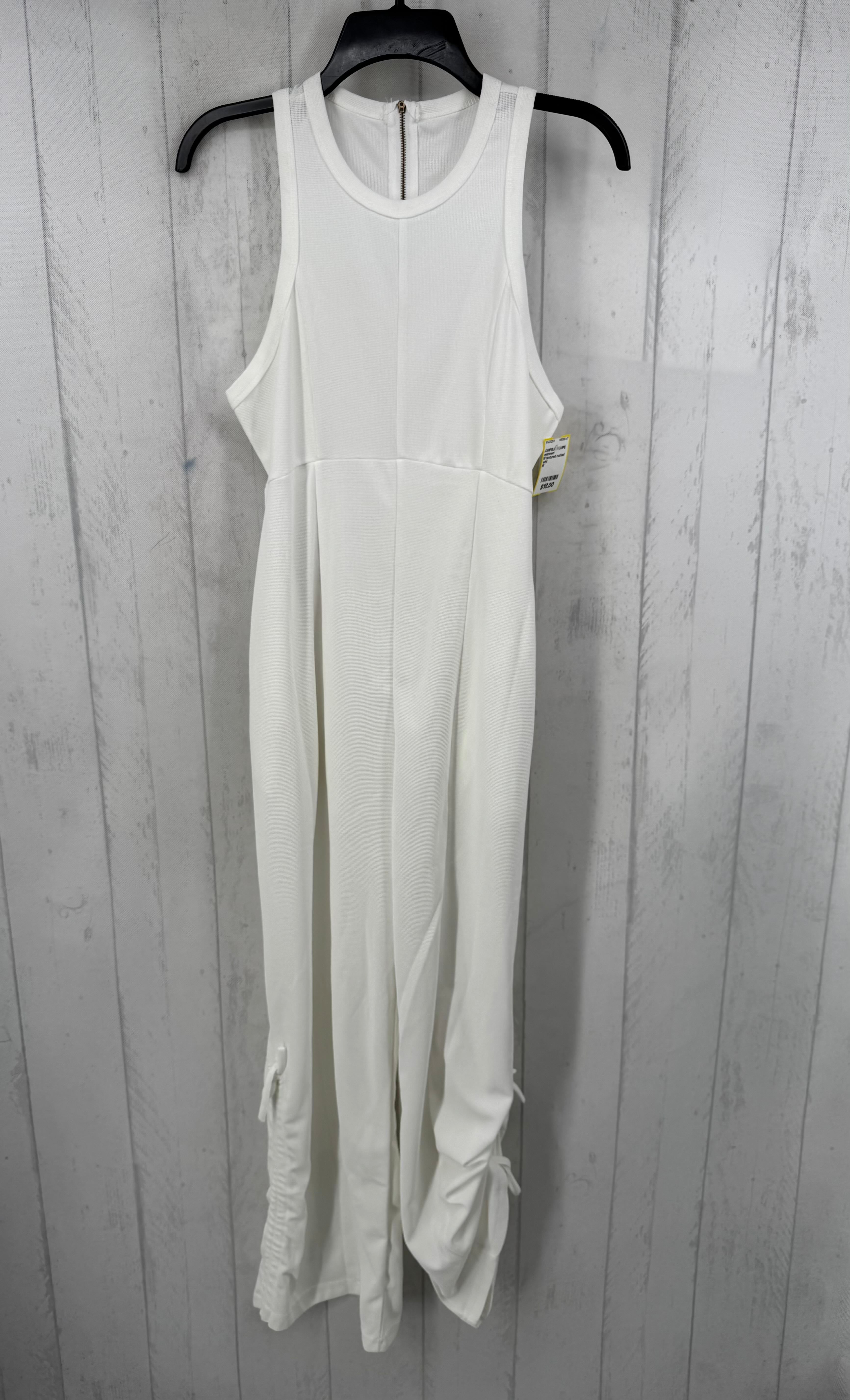 M textured ruched leg slvls jumpsuit