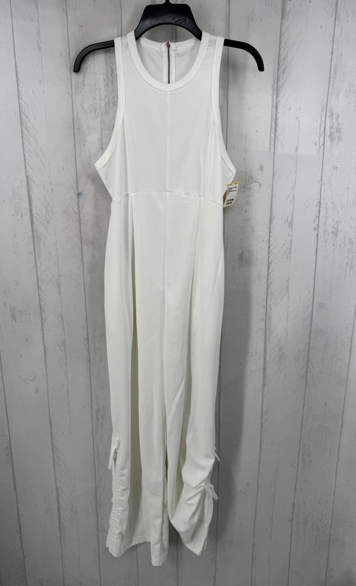 M textured ruched leg slvls jumpsuit