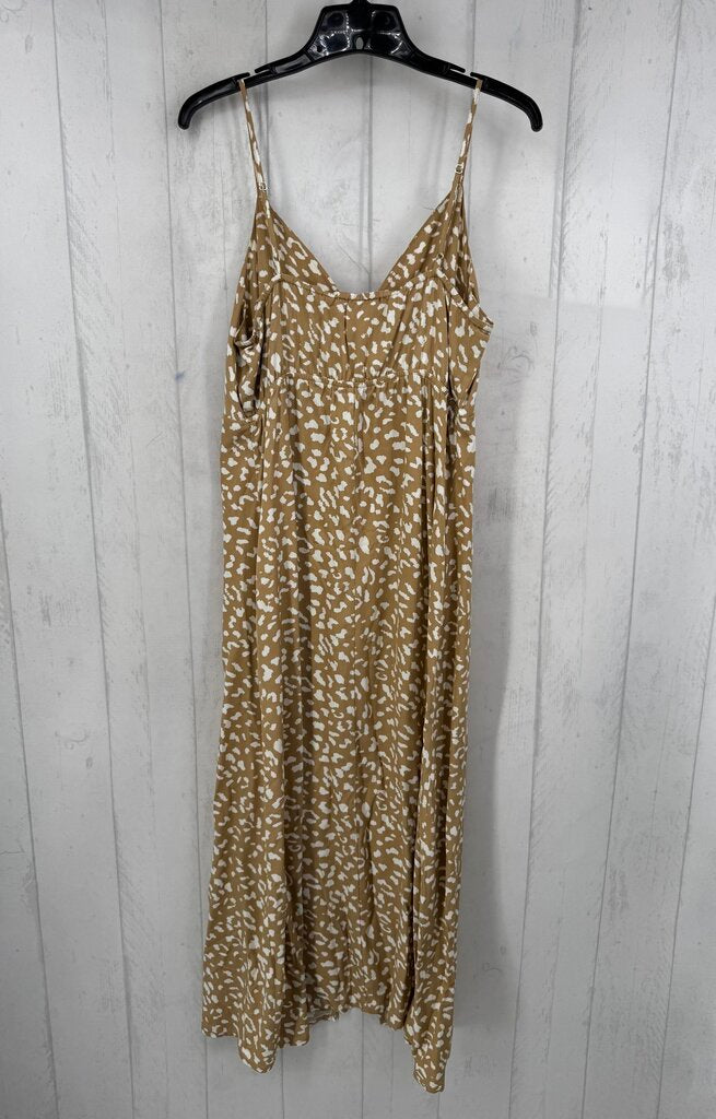 M animal print button front sundress