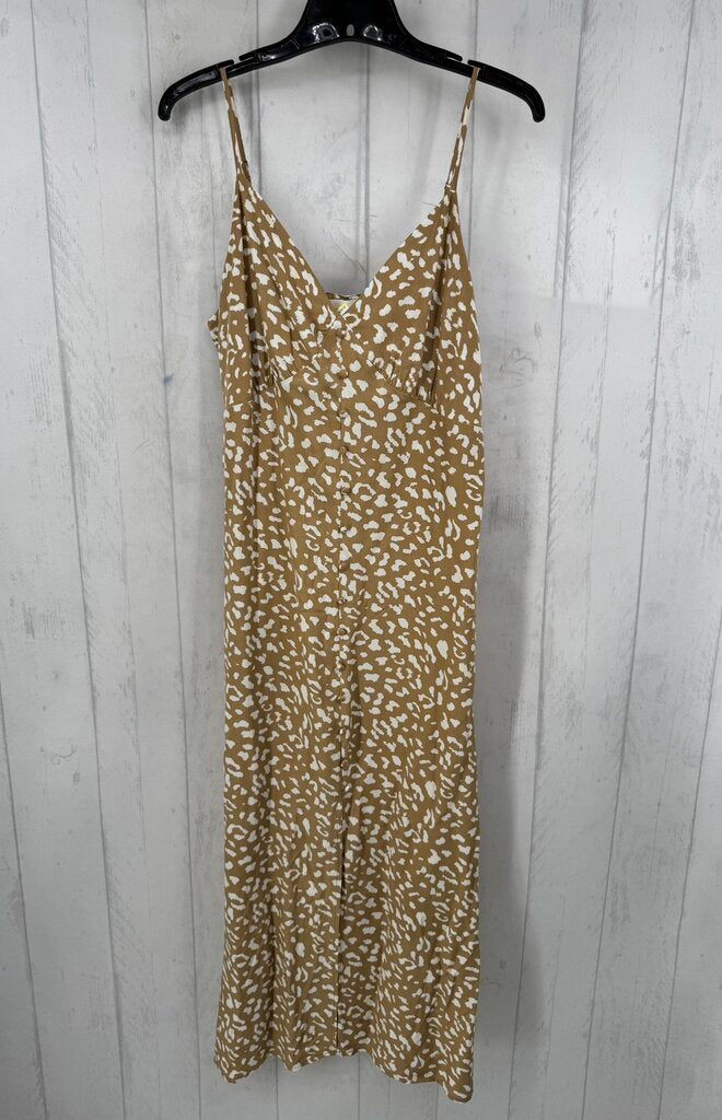M animal print button front sundress