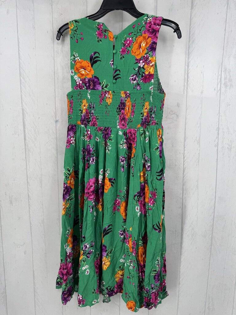 00 smocked flo print slvls dress
