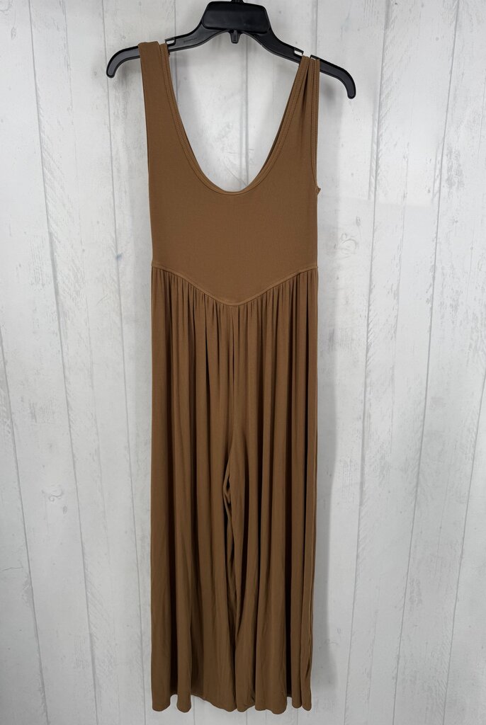 M ribbed slvls jumpsuit