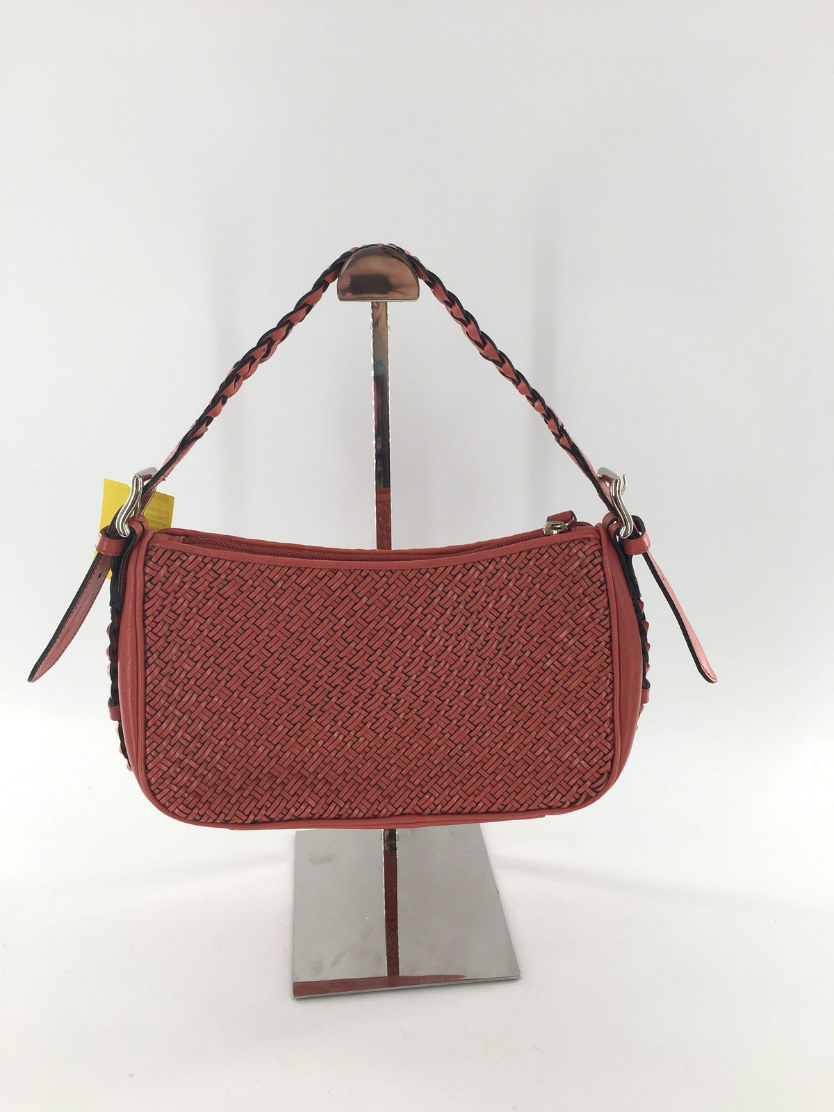 woven leather shoulder bag