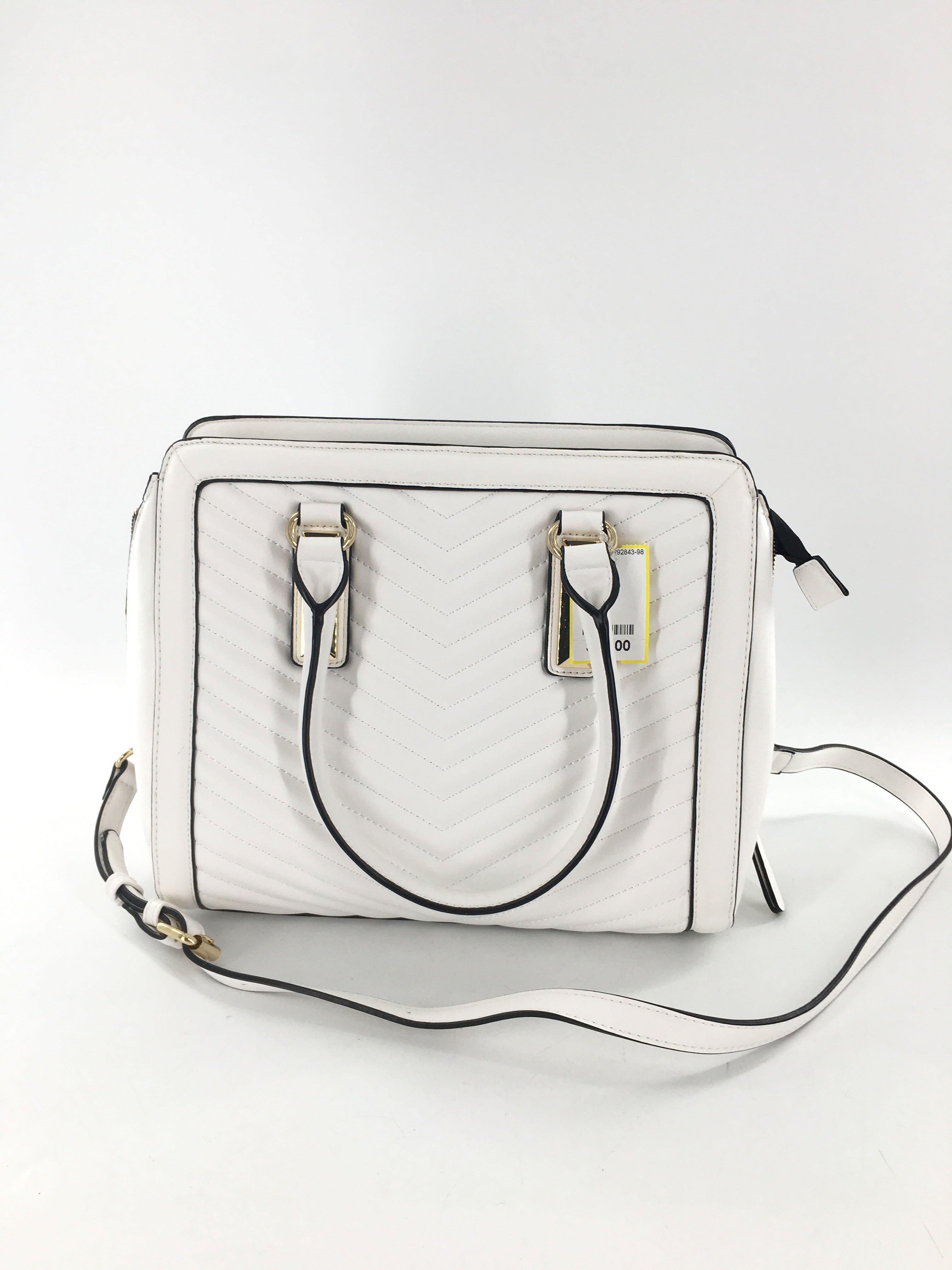 quilted vegan leather handbag