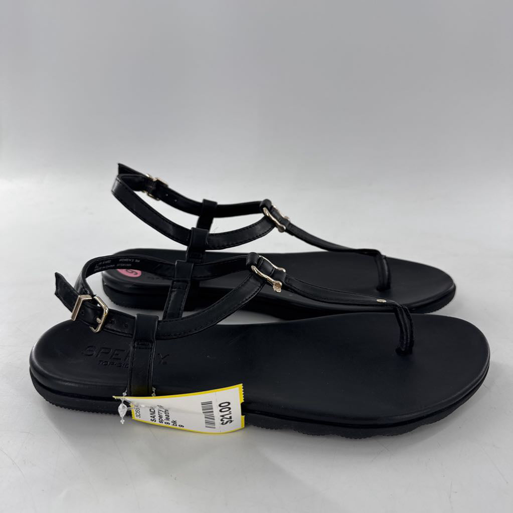 9 leather t-strap sandal
