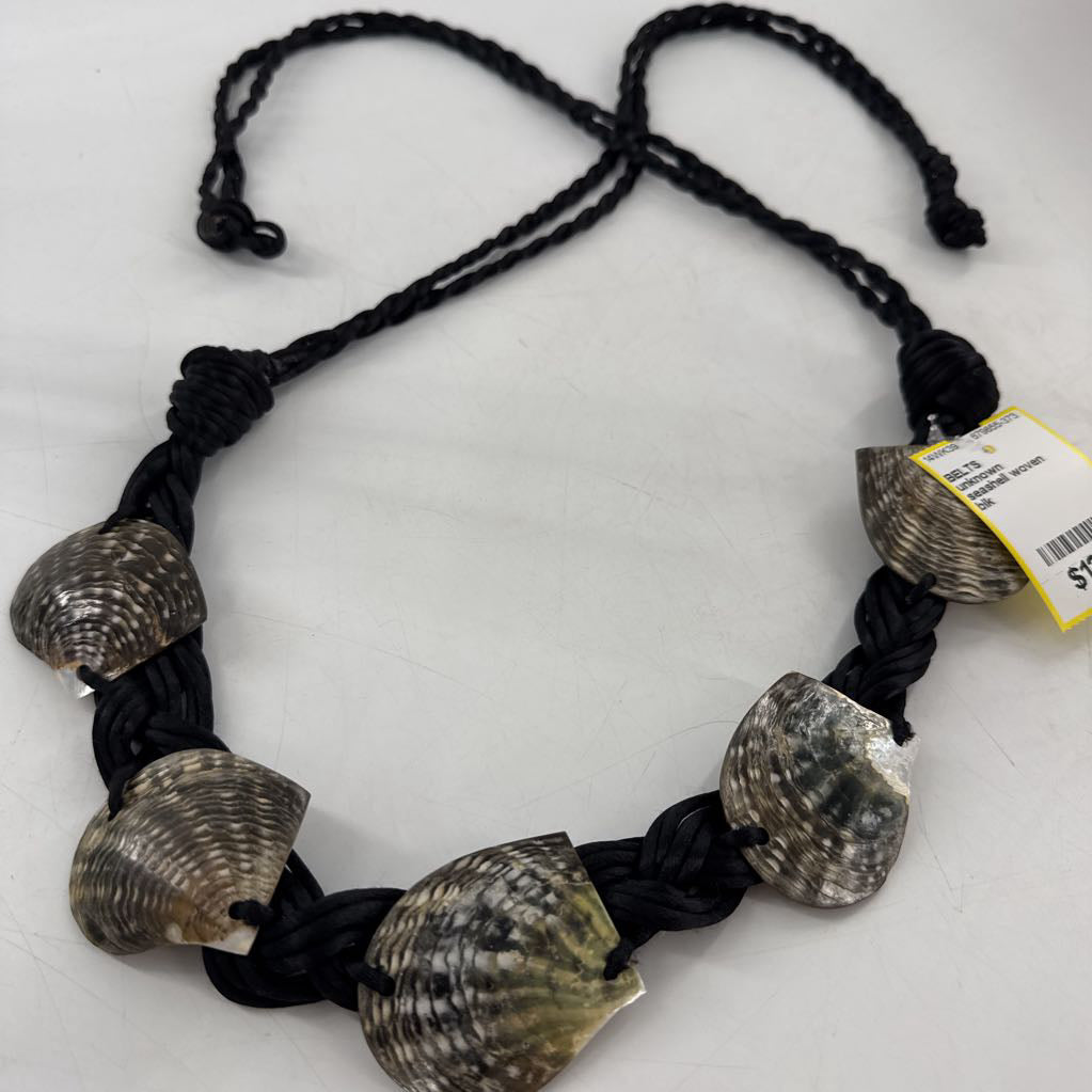 seashell woven belt