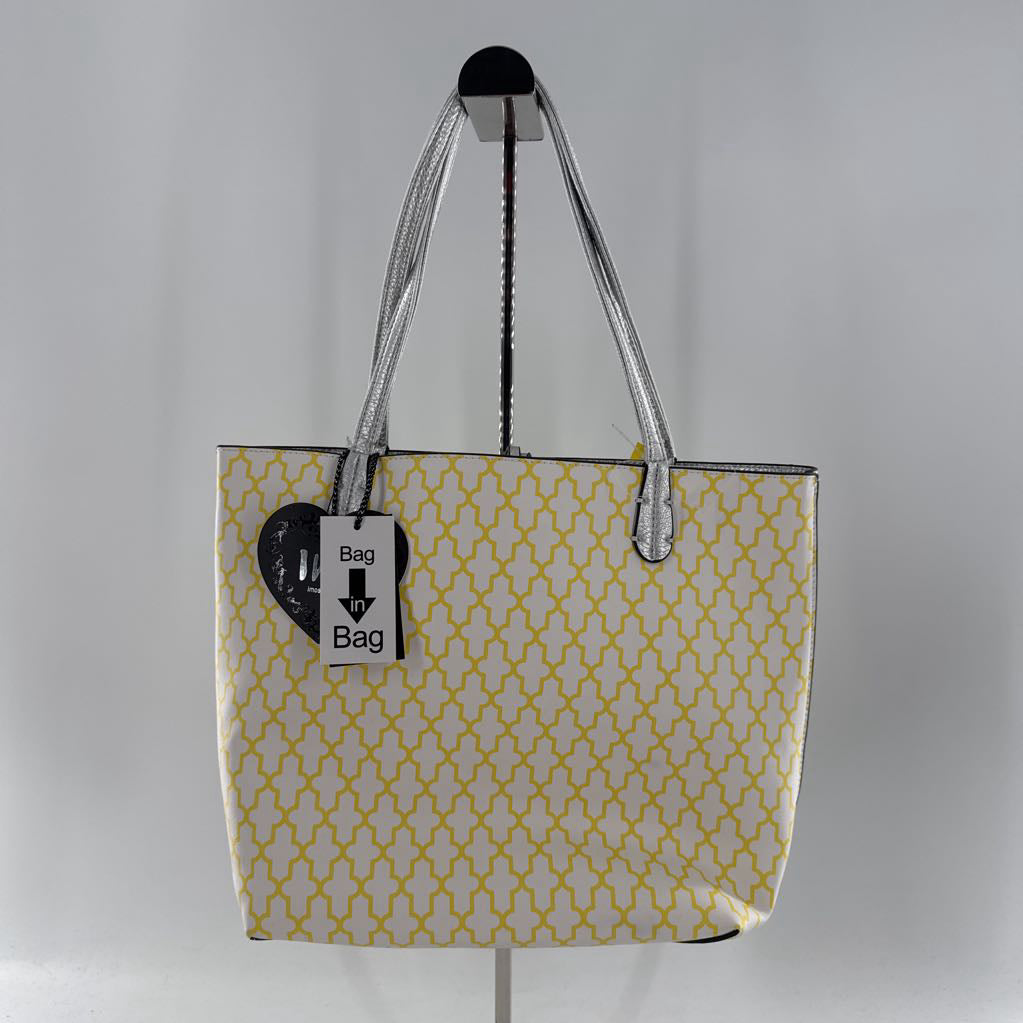 geometrically pattern tassel 2-in-one tote bag