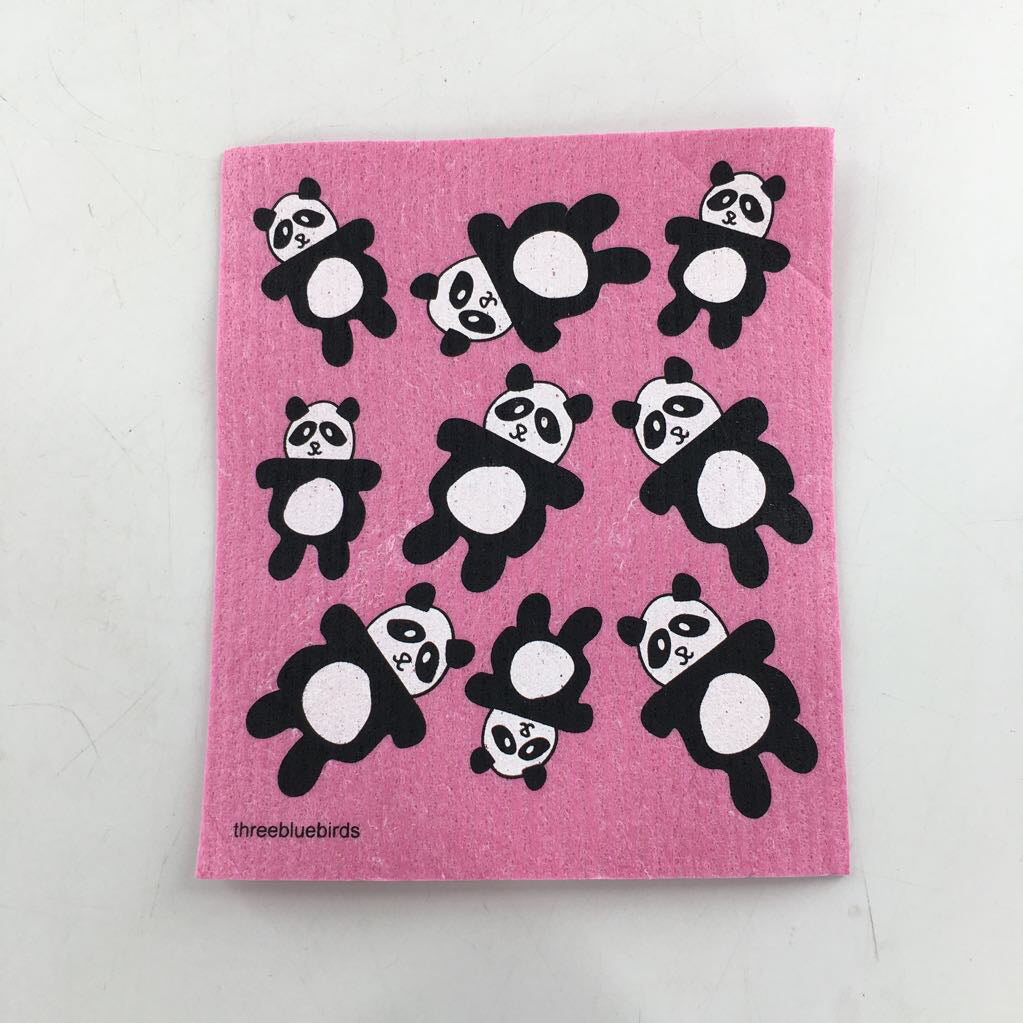 washable-reusable cloth - panda bears