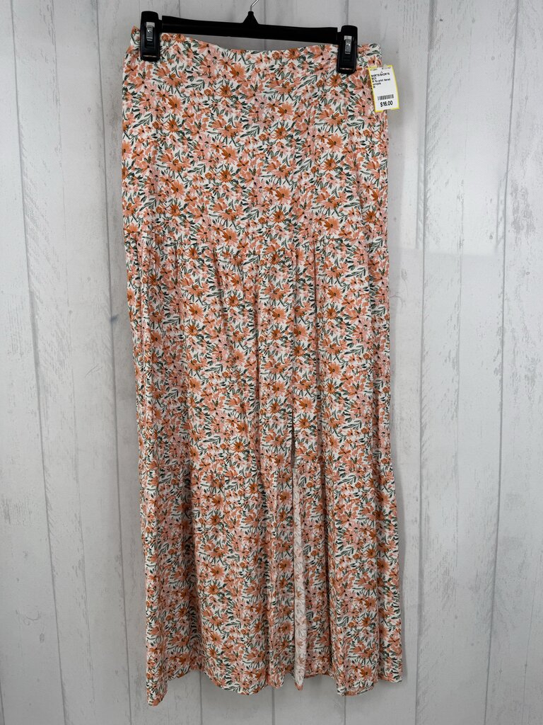 M flo print tiered skirt