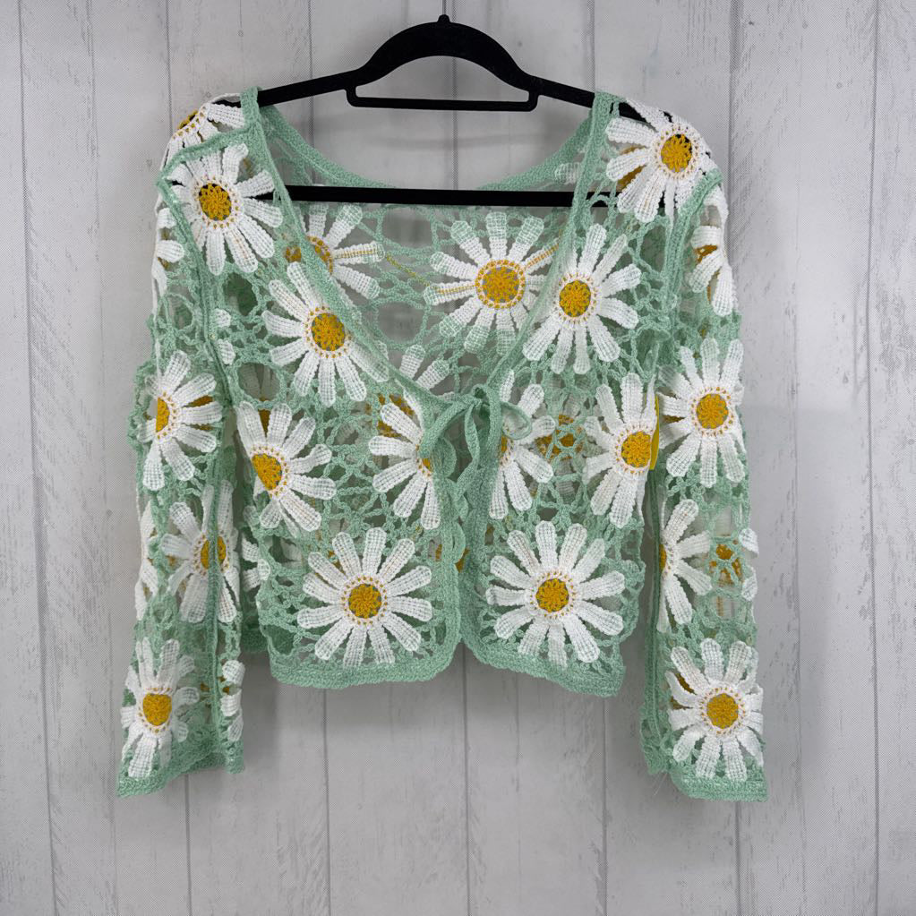M flo crochet cardi