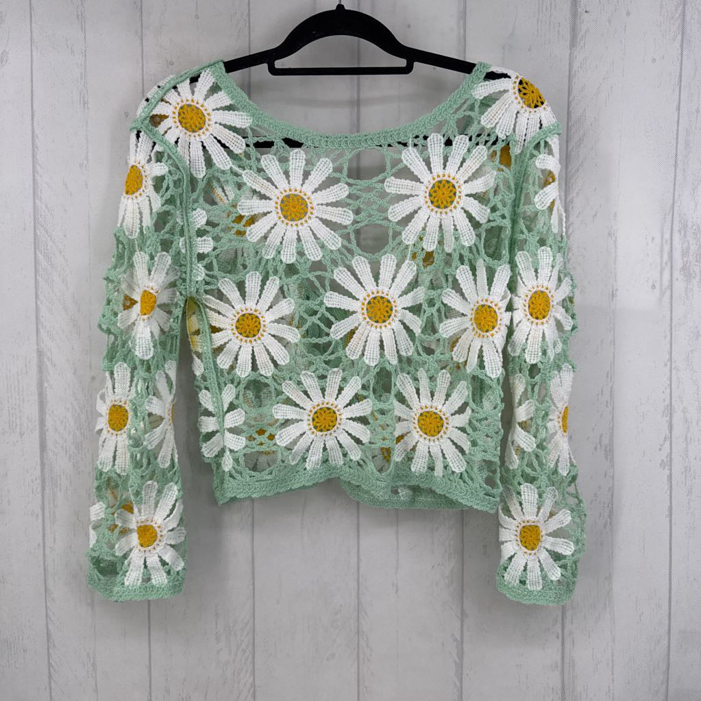 M flo crochet cardi