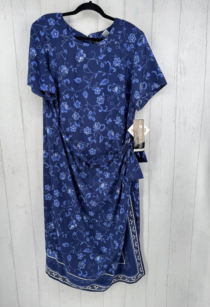 24wp flo print s/s wrapdress
