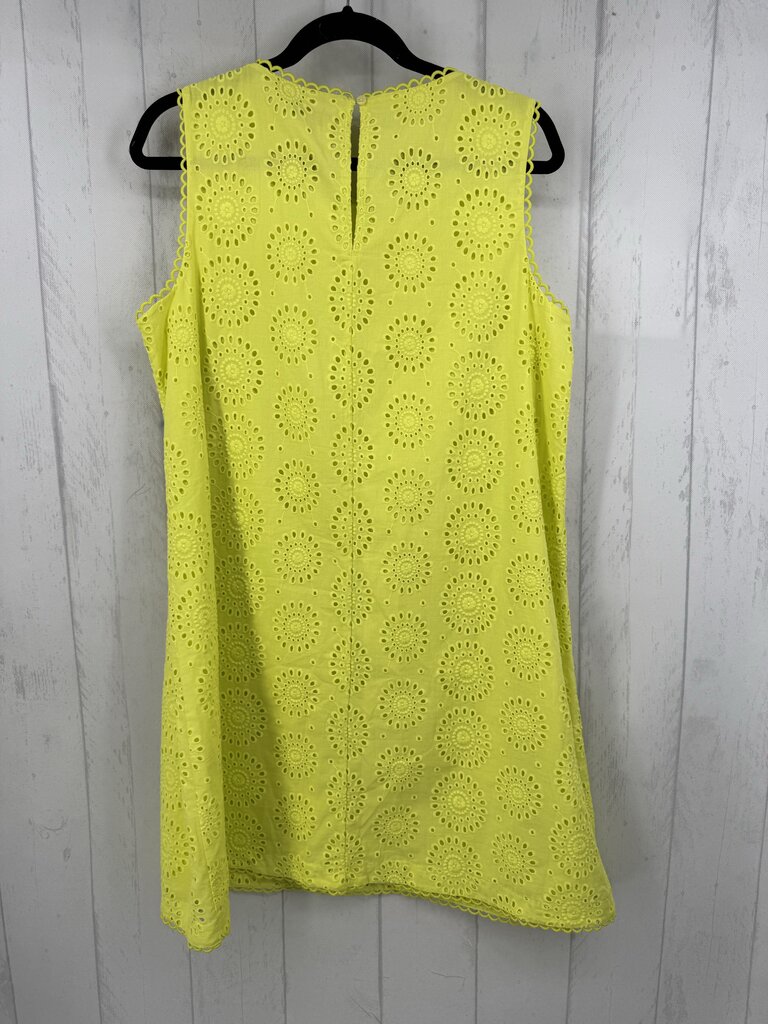 1X eyelet slvls dress