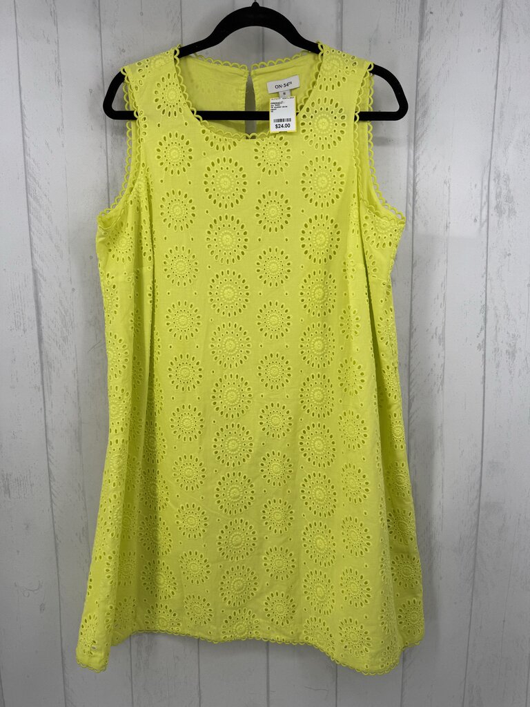 1X eyelet slvls dress