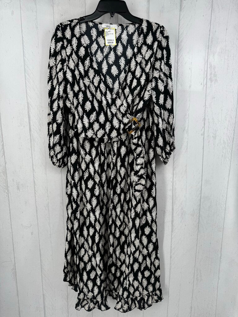 M/L leaf print 2pc skirt set