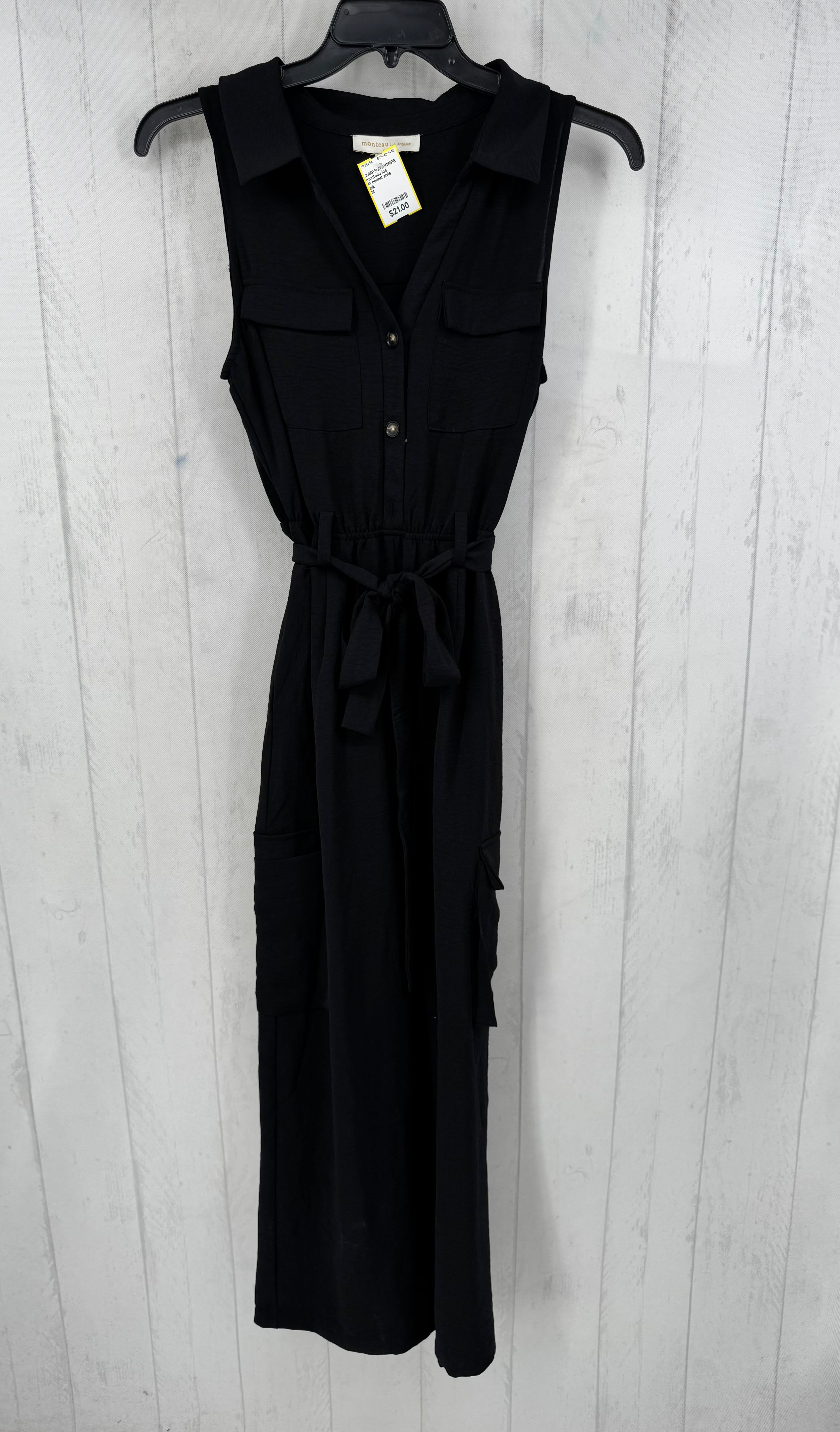 M belted slvls jumpsuit