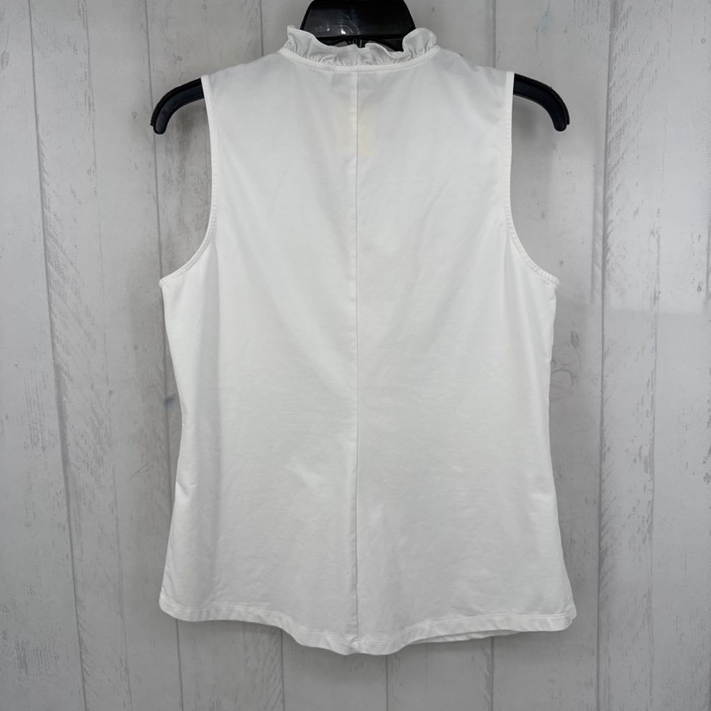 M ruffled v-neck tank