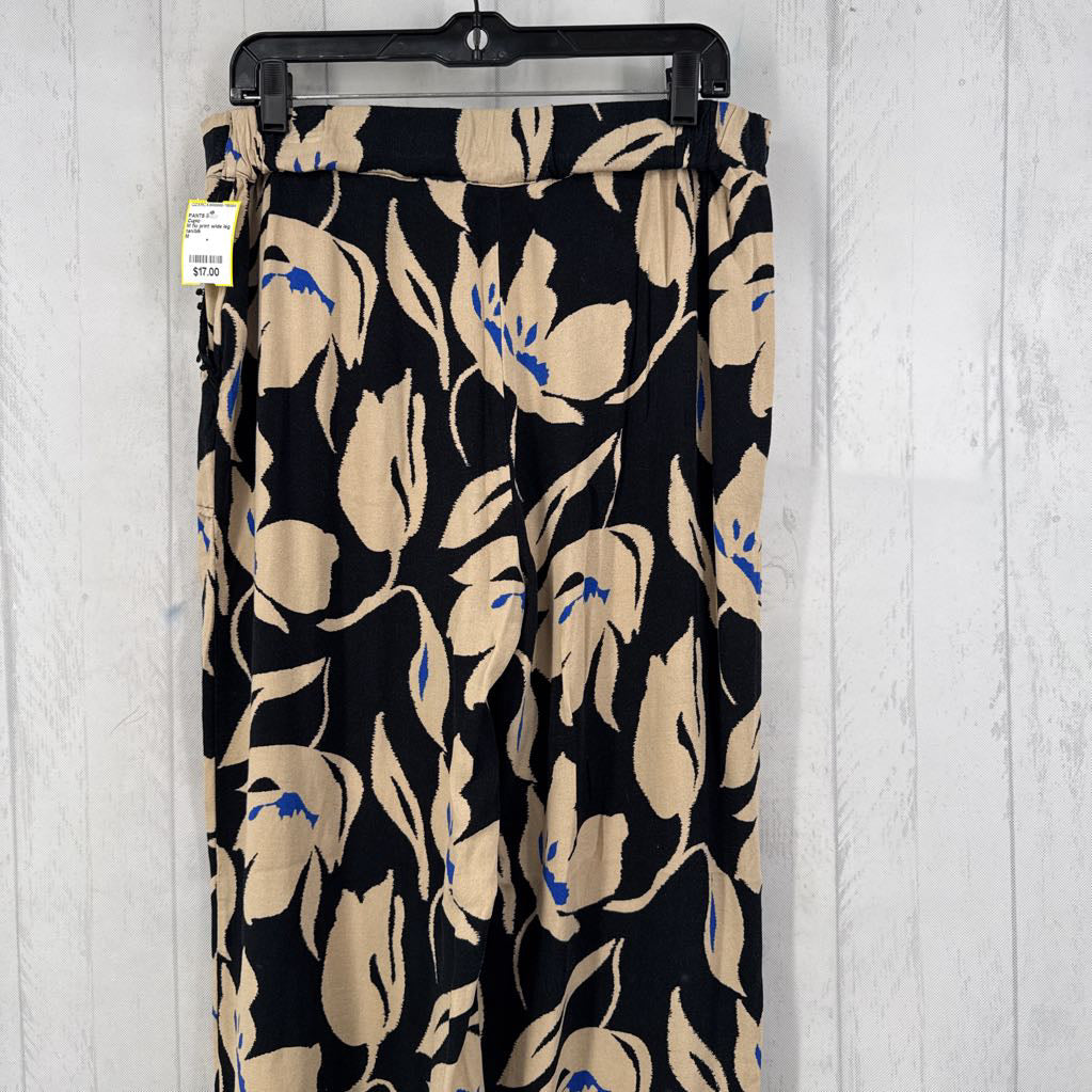 M flo print wide leg pant