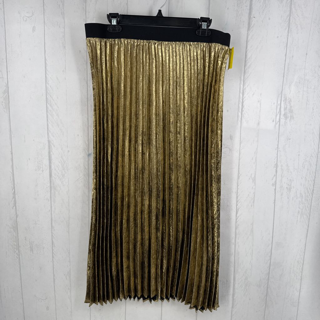 14/16 metallic pleated skirt