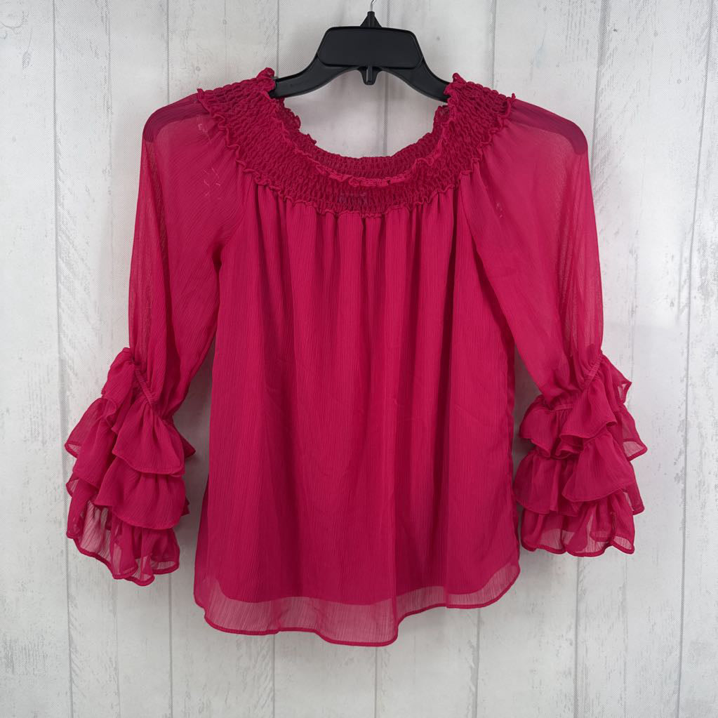 XS off the shoulder 3/4 slv top
