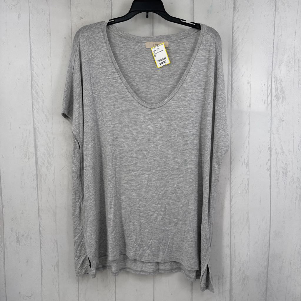 XL l/s v-neck top