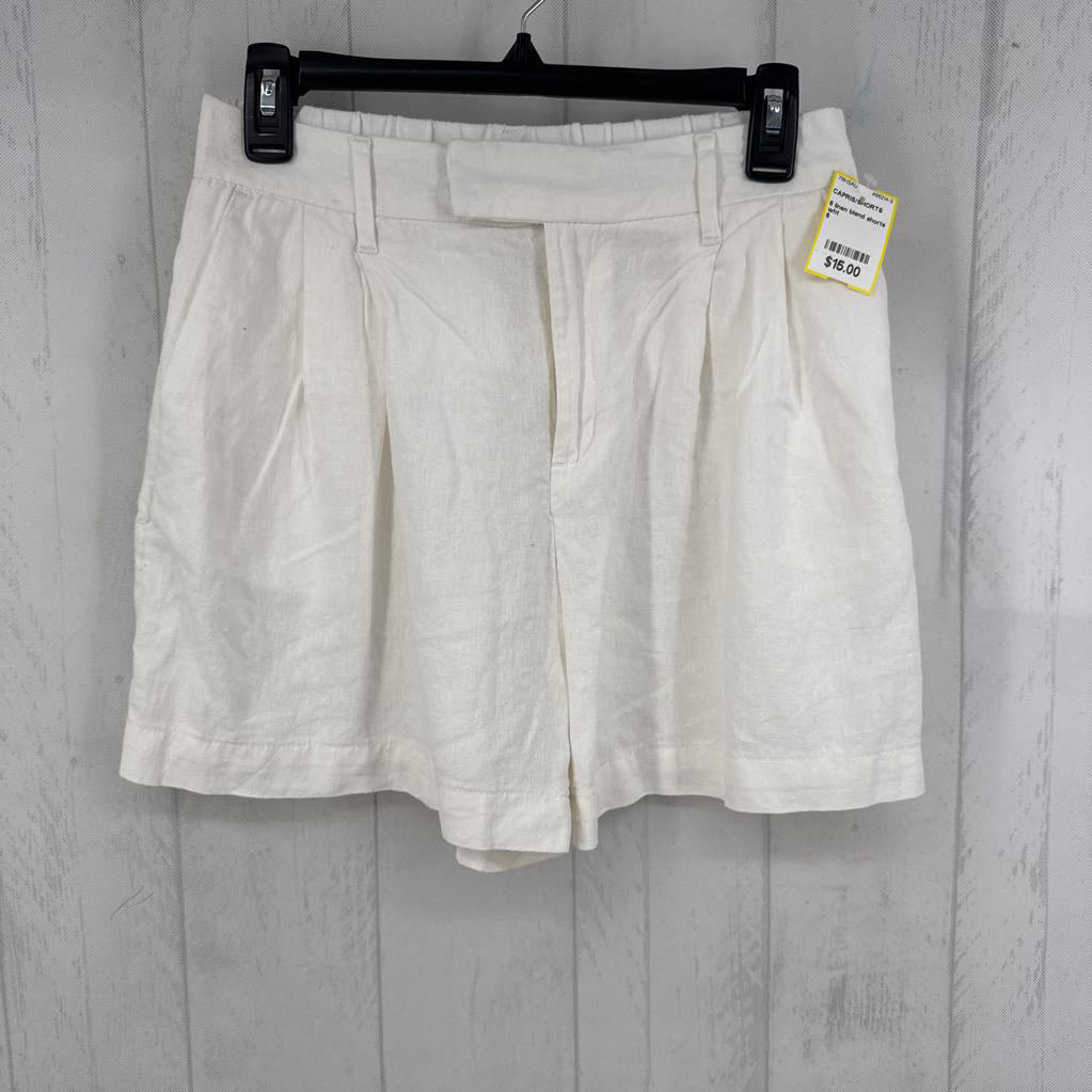 6 linen blend shorts