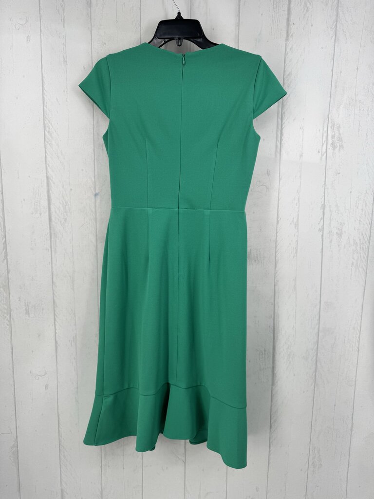 4 crossover ruffled cap slv dress