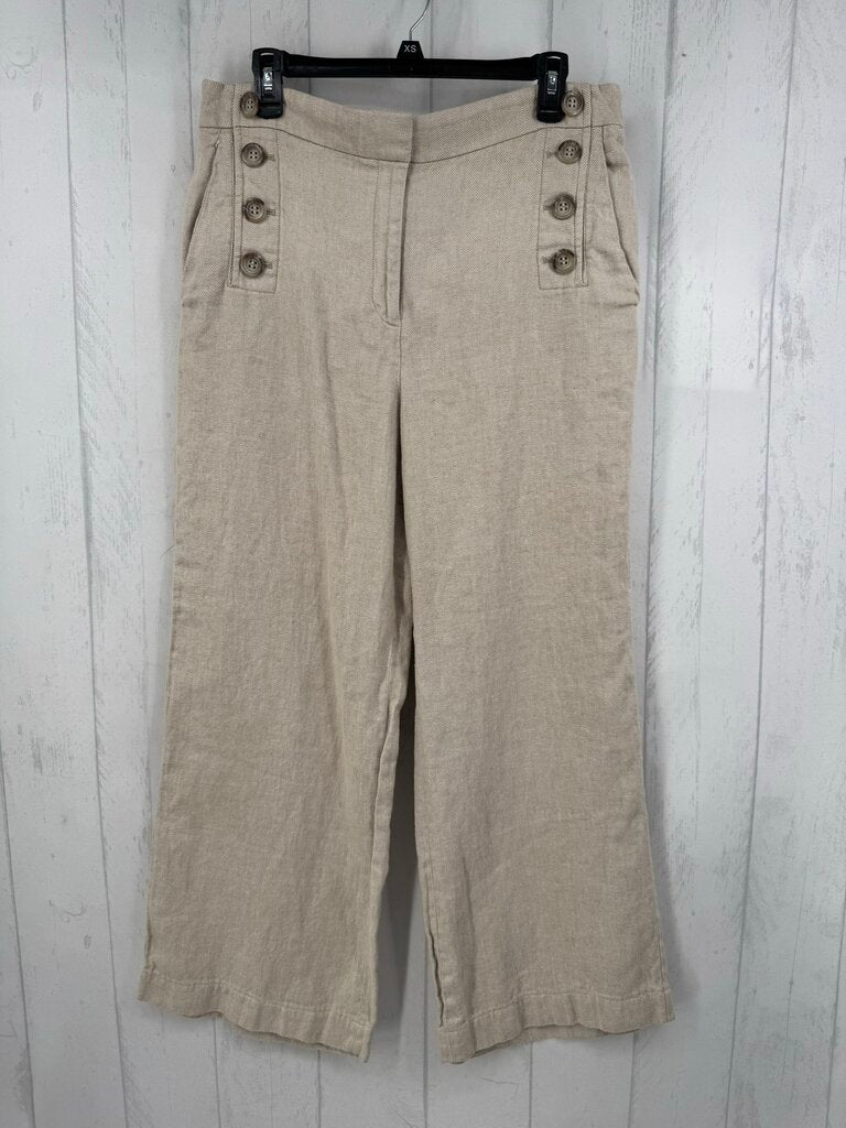 12T linen blend wide leg pant