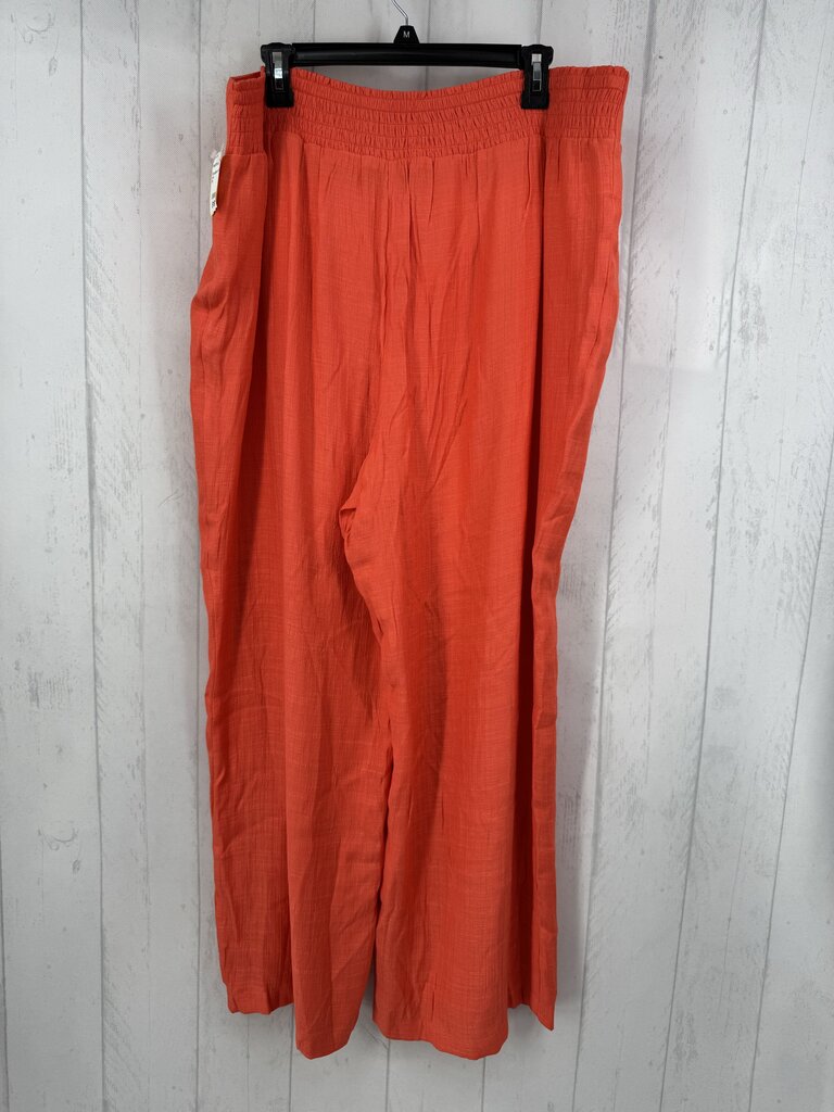 1X pull-on wide leg pant