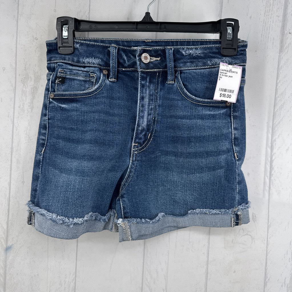 S hi-rise jean shorts