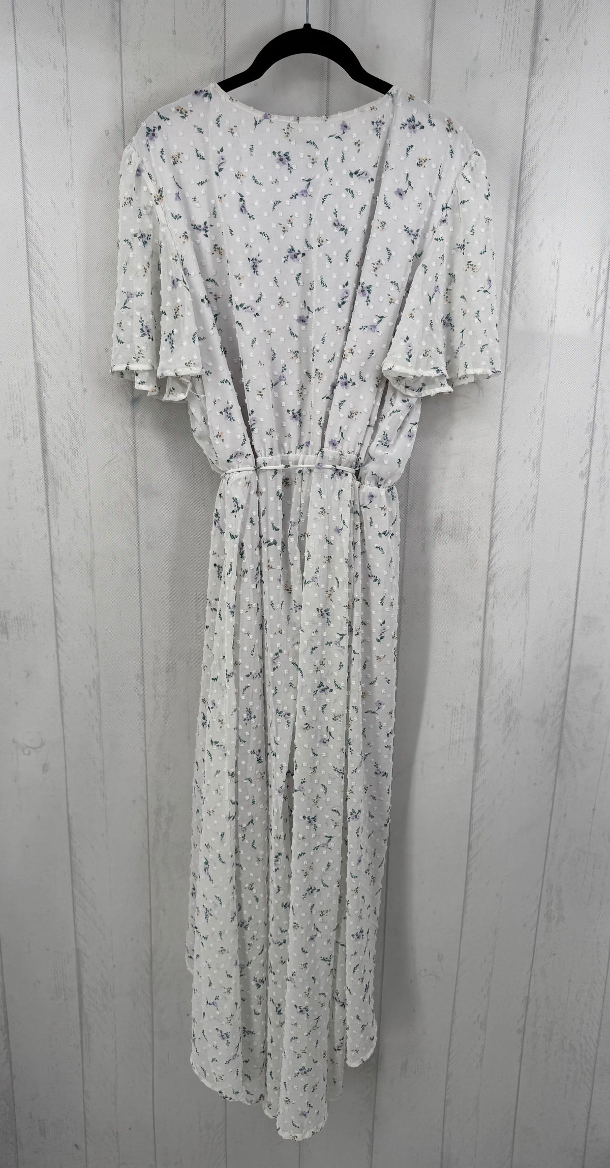 1X flo print crossover flutter slv dress