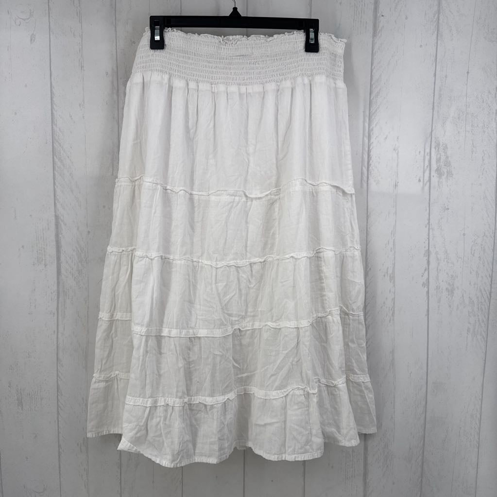 XL smocked tiered skirt