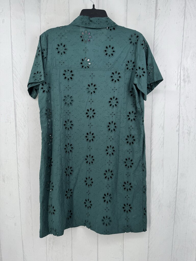 6R75 2 eyelet button down s/s dress