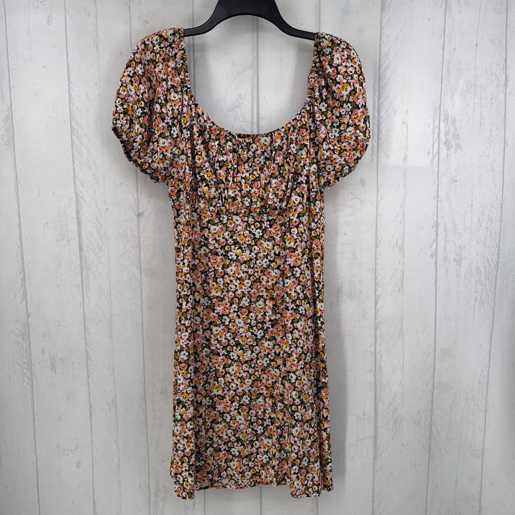 XL flo print s/s dress