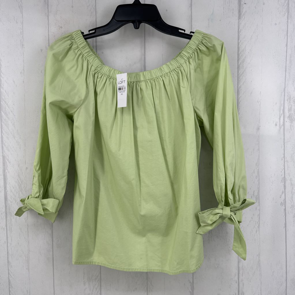 XS off the shoulder 3/4 slv top