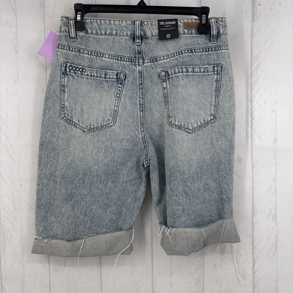 25 loose denim bermuda shorts
