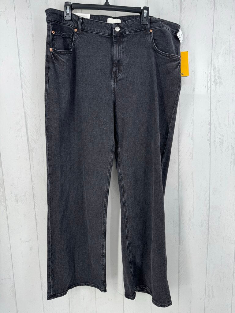 18 hi-rise wide leg jean
