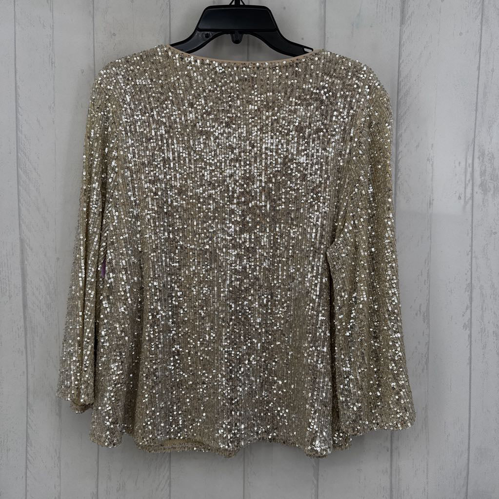 L sequin l/s top