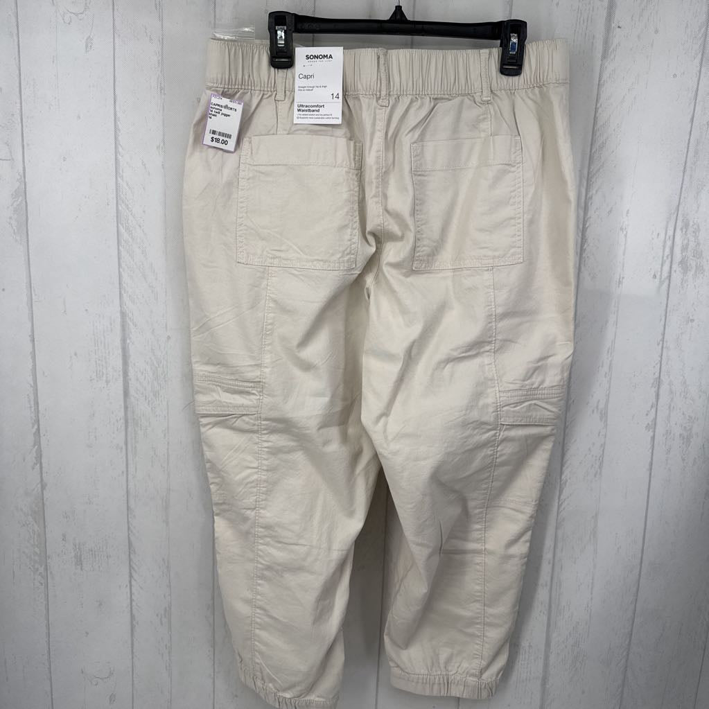14 twill jogger capris