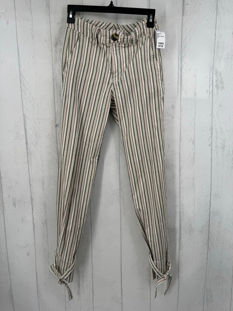0 striped tapered leg pant