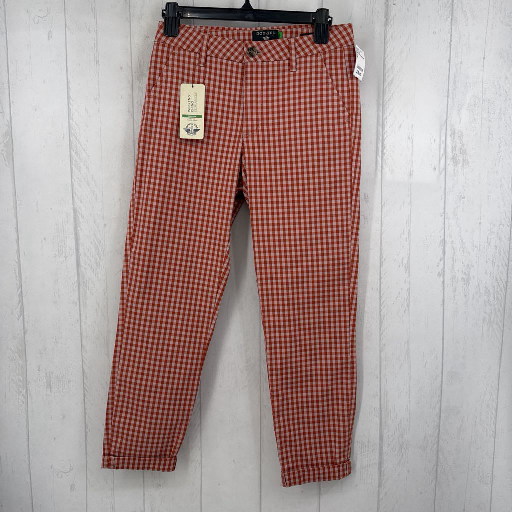 R58 25 checkered slim ankle pant