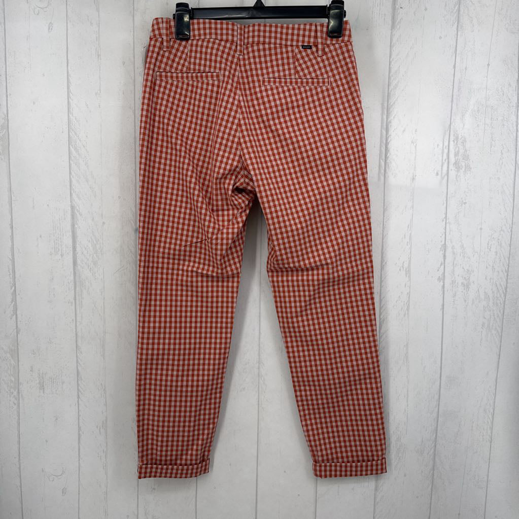 R58 25 checkered slim ankle pant