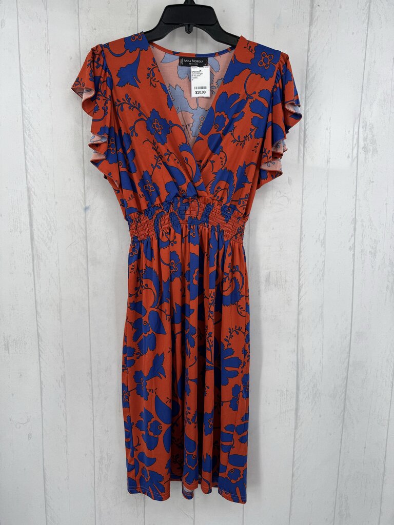 M flo print crossover flutter slv dress