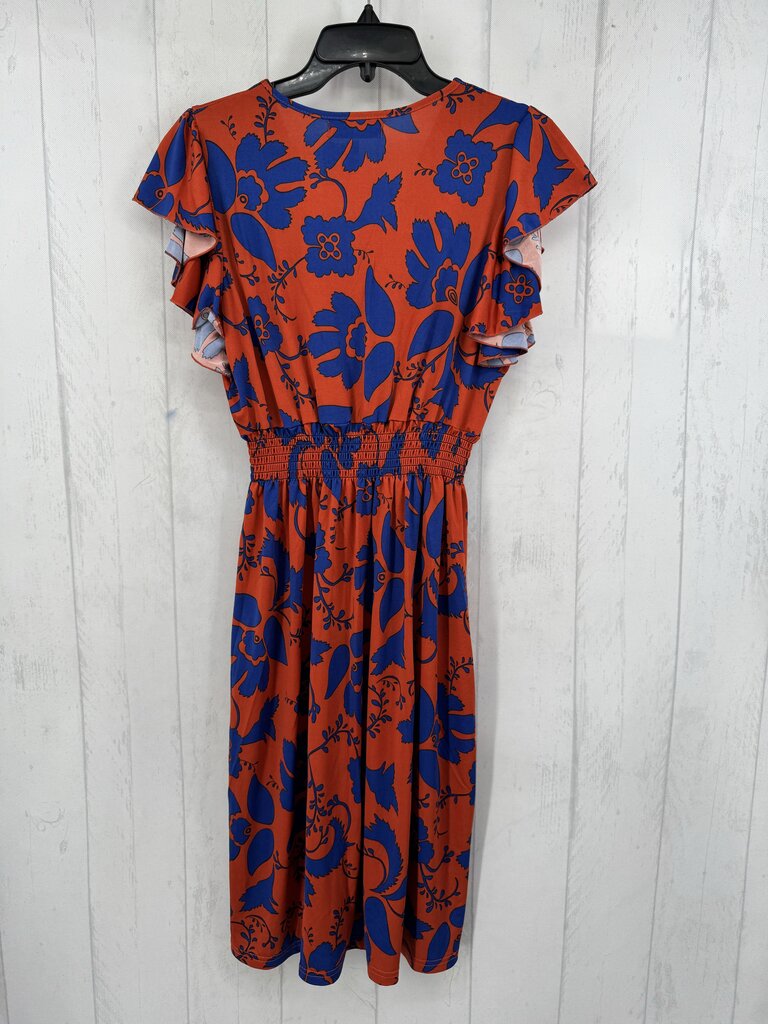 M flo print crossover flutter slv dress