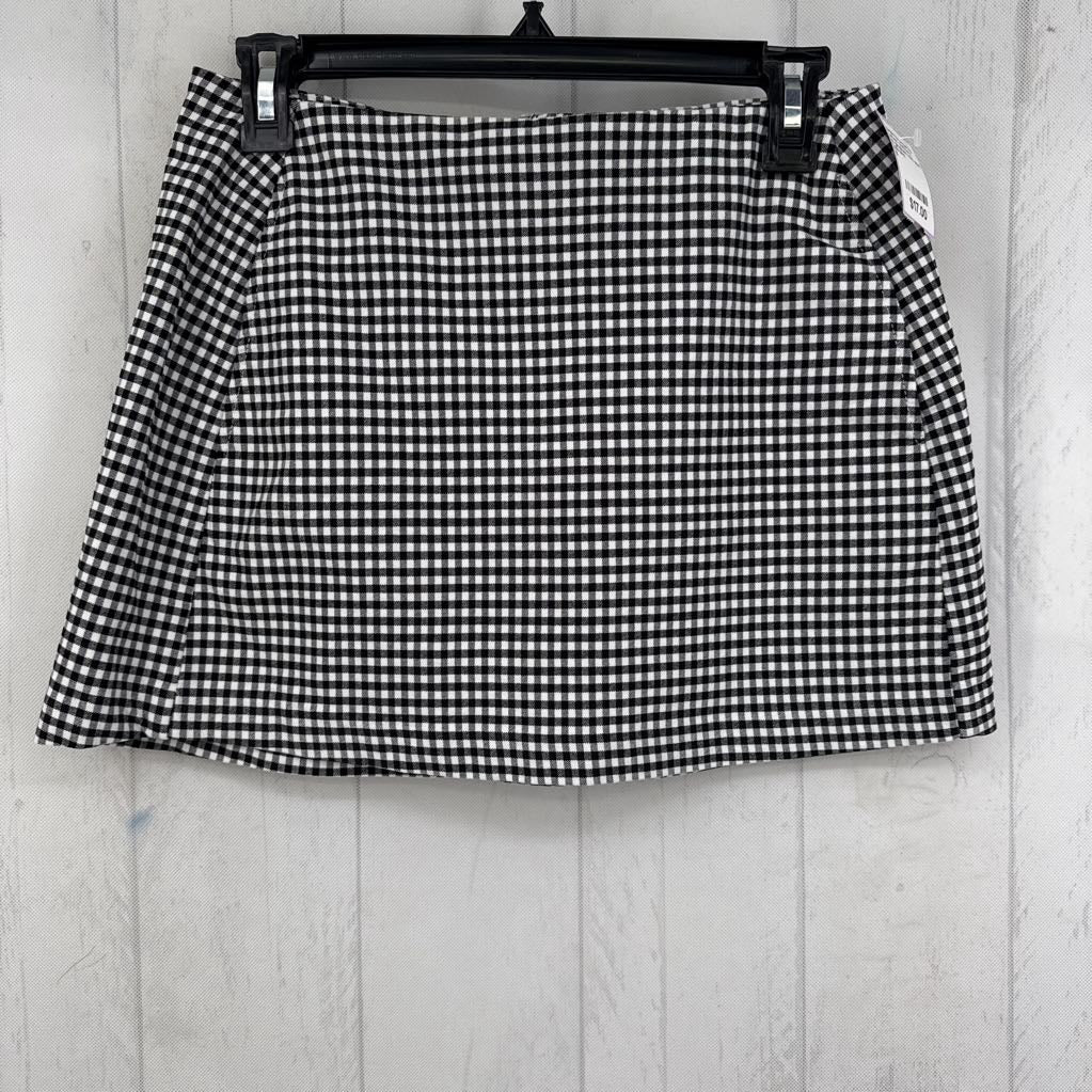 S gingham mini skirt